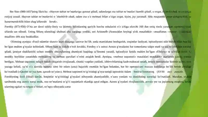 Temuriylar davriga oid iqtisodiy g'oyalar 6