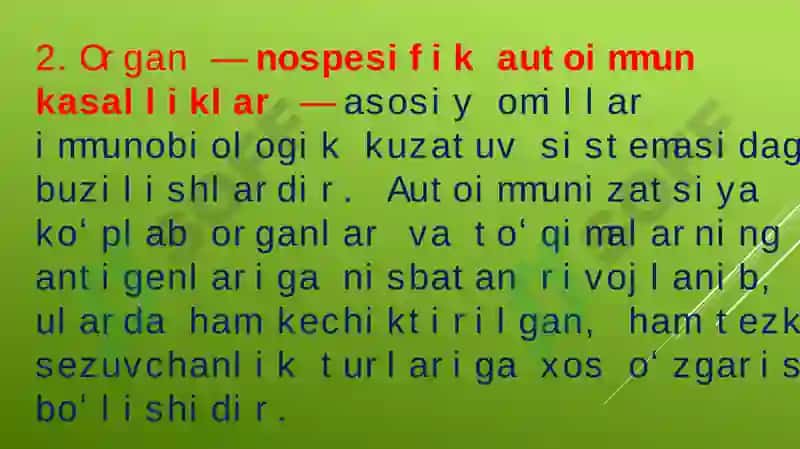Autoimmun va allergik kasalliklar 6