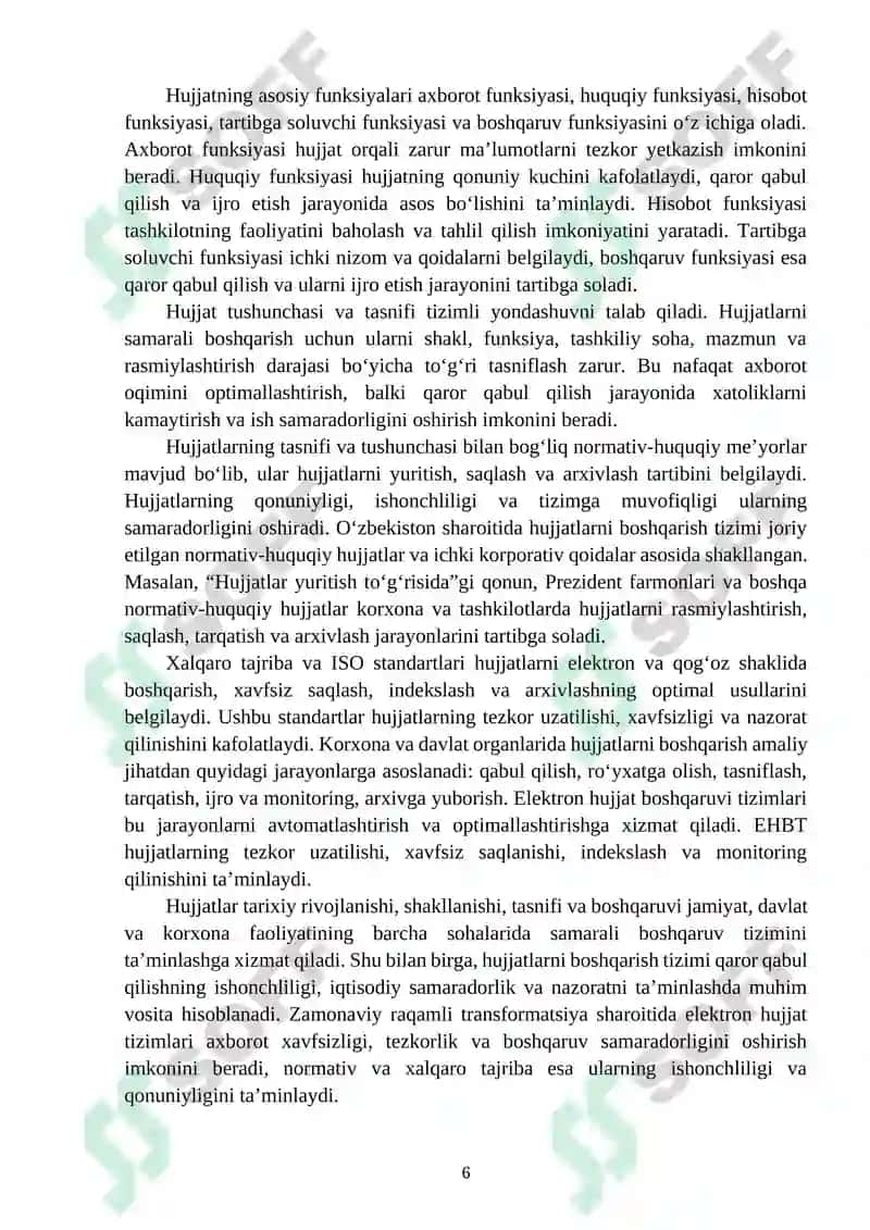 Hujjatlashtirish 6