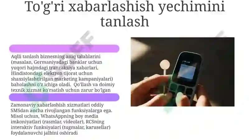 Zamonaviy hizmatlar messenjerlar va ularning imkoniyatlari 6