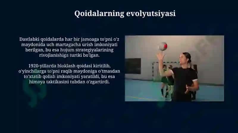 Voleyboloʻyinining vujudga kelishi va rivojlanishi 6