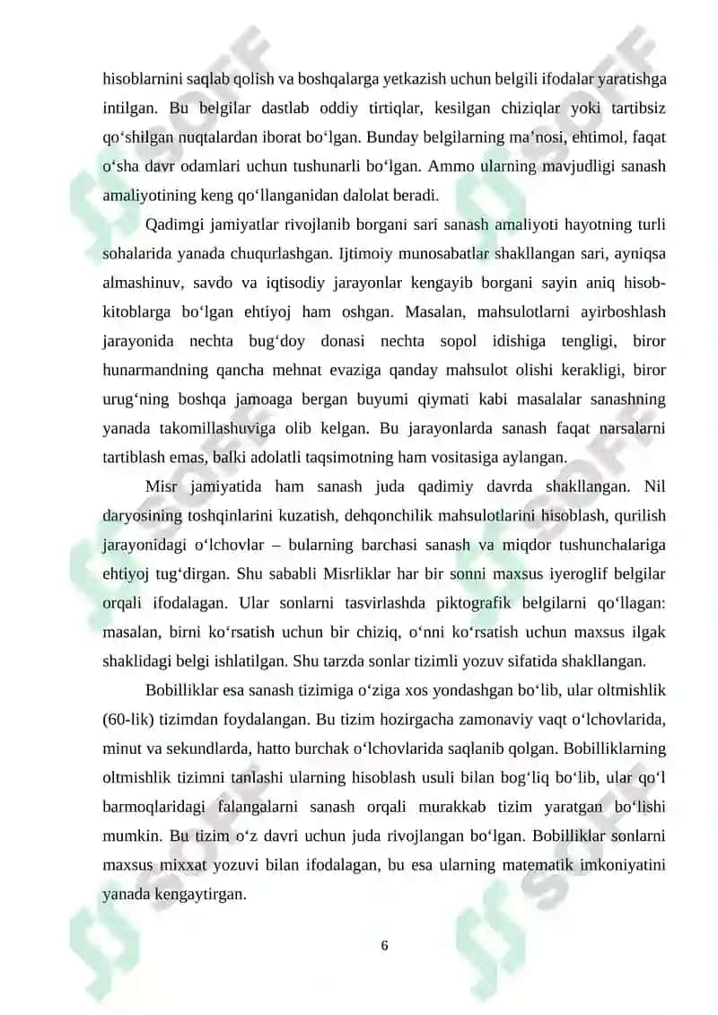 SON-SANOQ TUSHUNCHASI NATUROL SON VA NOL TUSHUNCHALARINING YUZAGA KELISH TARIXI 6