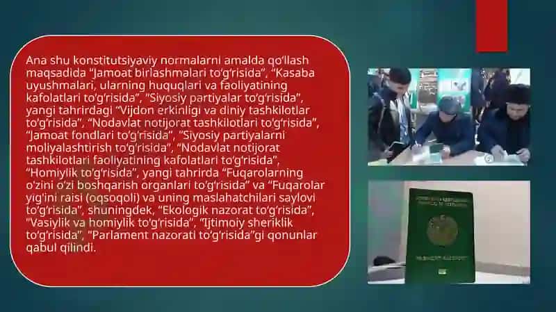 Jahon amaliyotida keng tarqalgan institutlar faoliyati 6