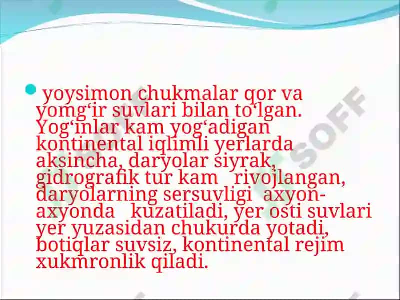 Shimoliy Amerika ichki suvlarining harakterli xususiyatlari 6