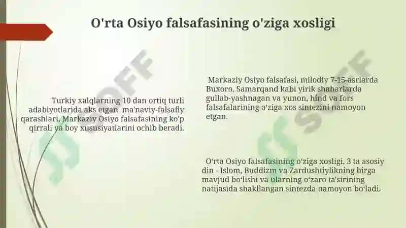 Falsafiy tafakkur taraqqiyoti bosqichlari 6