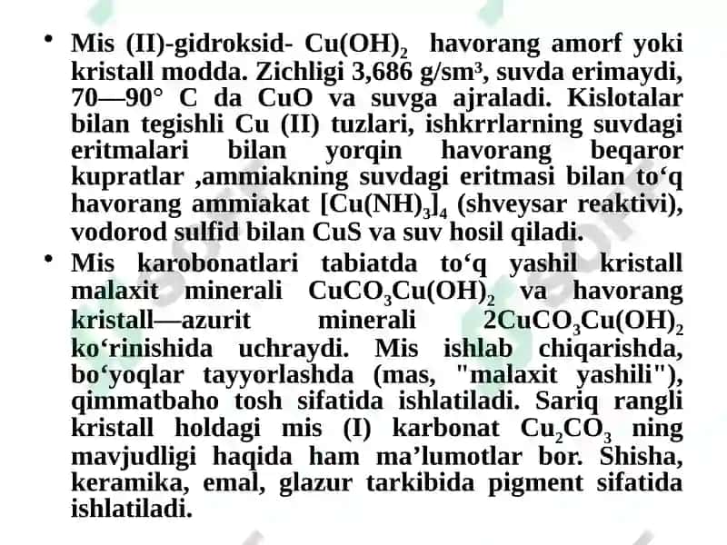Davriysistemning b-Guruhi elementlari 6