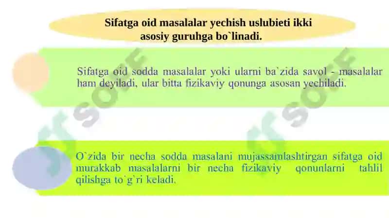 MASALALARNING KLASSIFIKATSIYASI 6