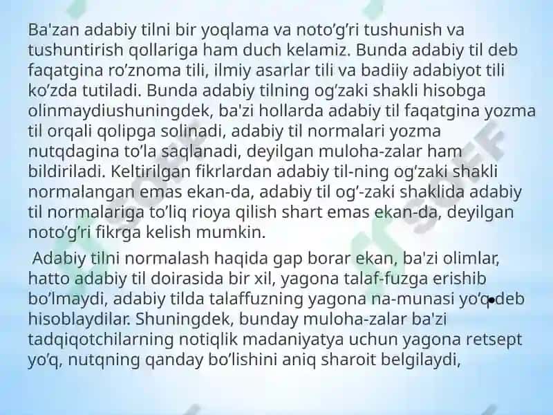 Milliytil va adabiy til 7