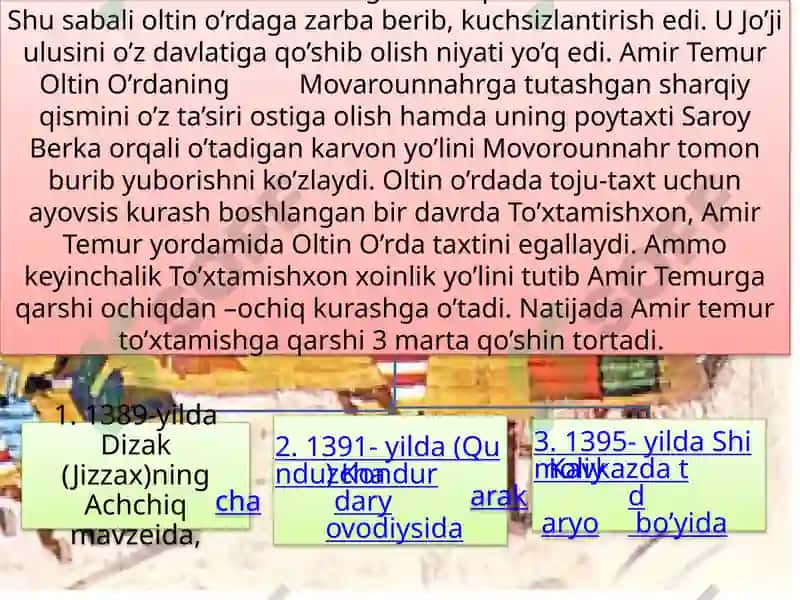 Amir Temurning harbiy yurishlari 7