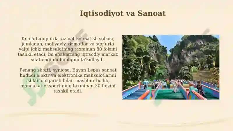 Malayziyaning eng mashhur shaharlari 7
