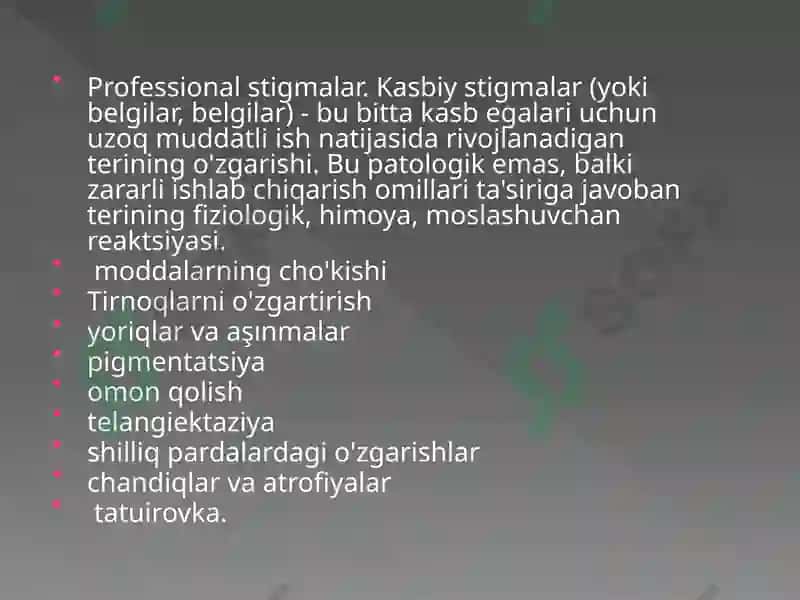 Kasbiy Teri Kasalliklari 7
