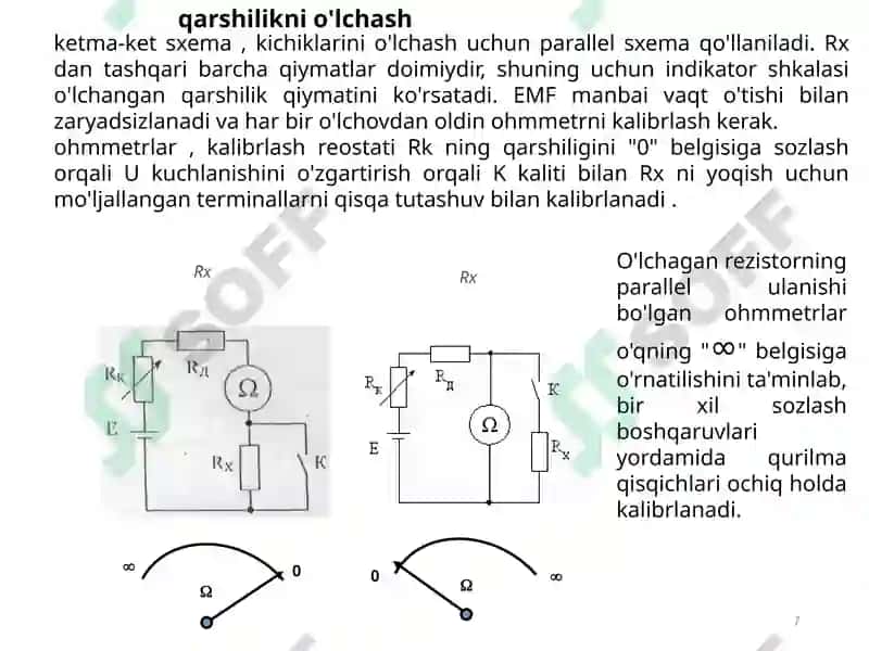 Elektr kattaliklarini o'lchash 7