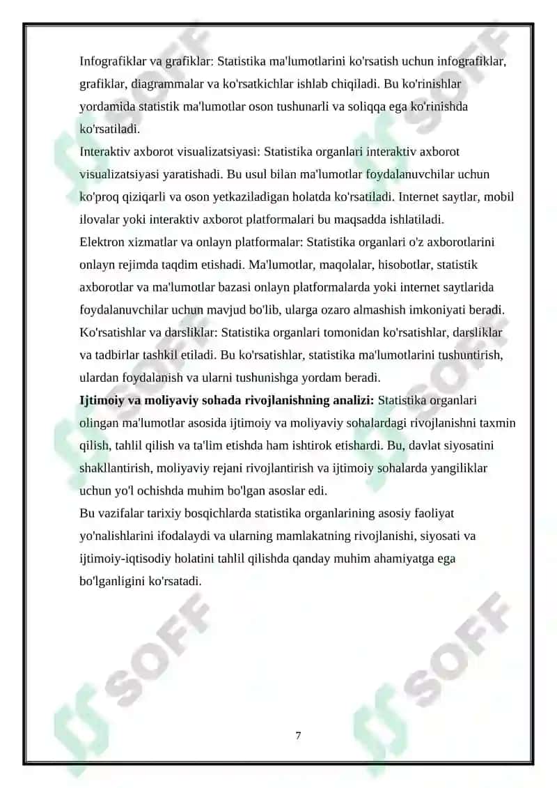 Mamlakatda statistika organi rivojining tarixiy bosqichlari 7