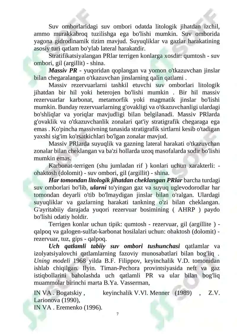 Neft va gaz geologiyasi KURS LOYIHASI 7