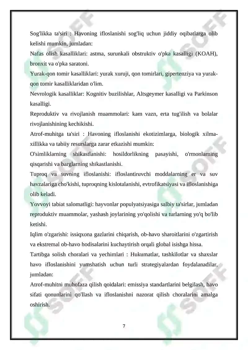 ATMOSFERANI IFLOSLANISHINI KELTIRIB CHIQARUVCHI ASOSIY MANBALAR 7