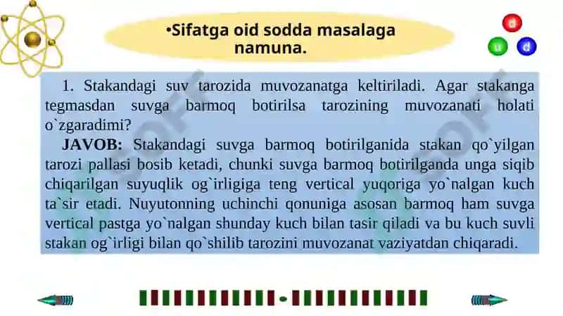 MASALALARNING KLASSIFIKATSIYASI 7