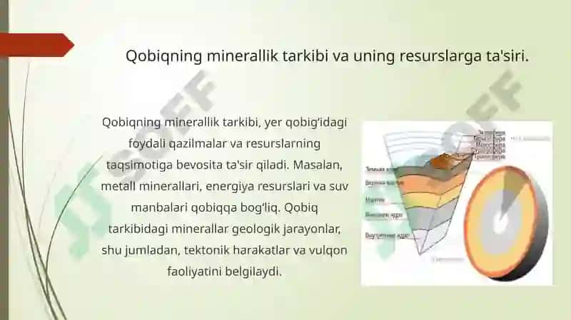Yer yuzasi qobigʻining tuzilishini oʻrganish 7