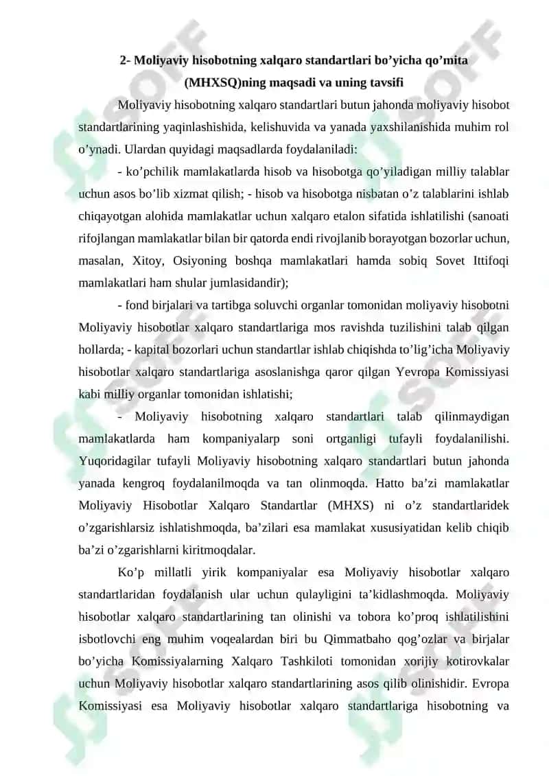 Moliyaviy hisobotlarga kirish hamda ularning mazmuni, mohiyati va tarkibi 7