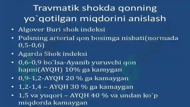 SHIKASTLANGAN O’CHOG’LARDA DASTALABKI SHIFOKOR YORDAMINI TASHKIL ETISH 7