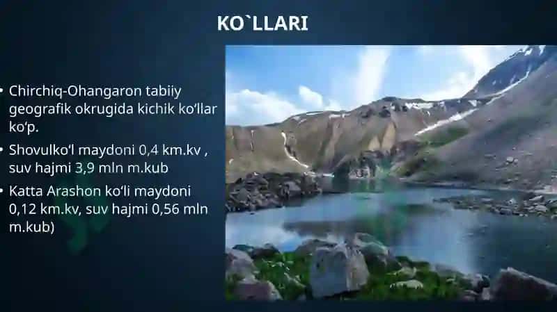 IQLIMI, SUVLARI, TUPROQLARI,O‘SIMLIKLARI VA HAYVONOT DUNYOSI 7