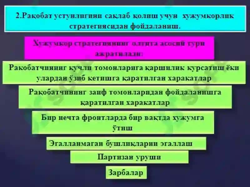 Стратегик бошқарув 7