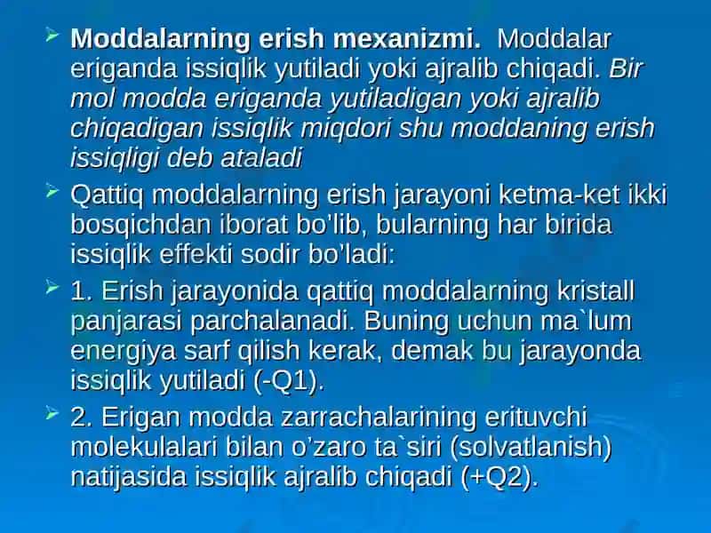 Eritmalar. Noelektrolitlar 7