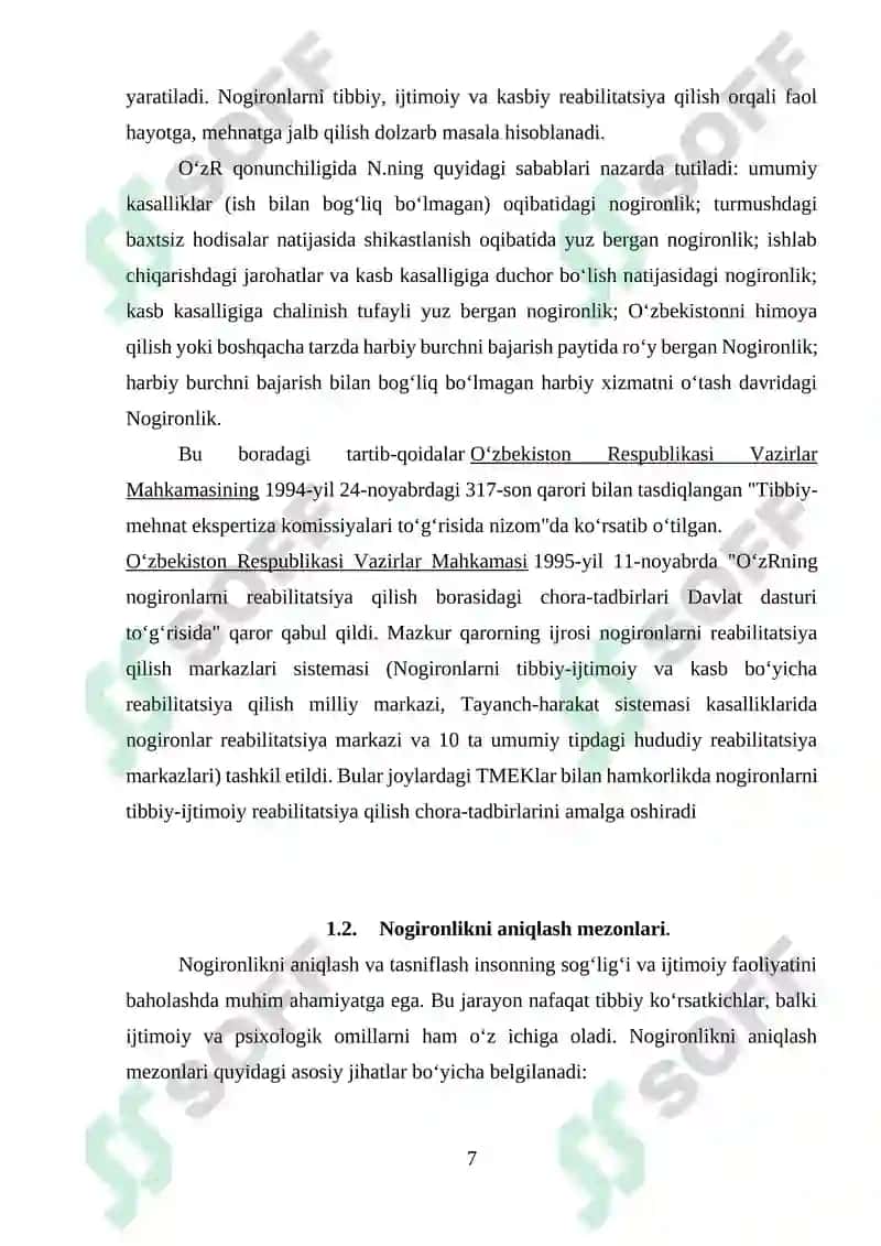 NOGIRONLIK TUSHUNCHASI VA TURLARI. 7
