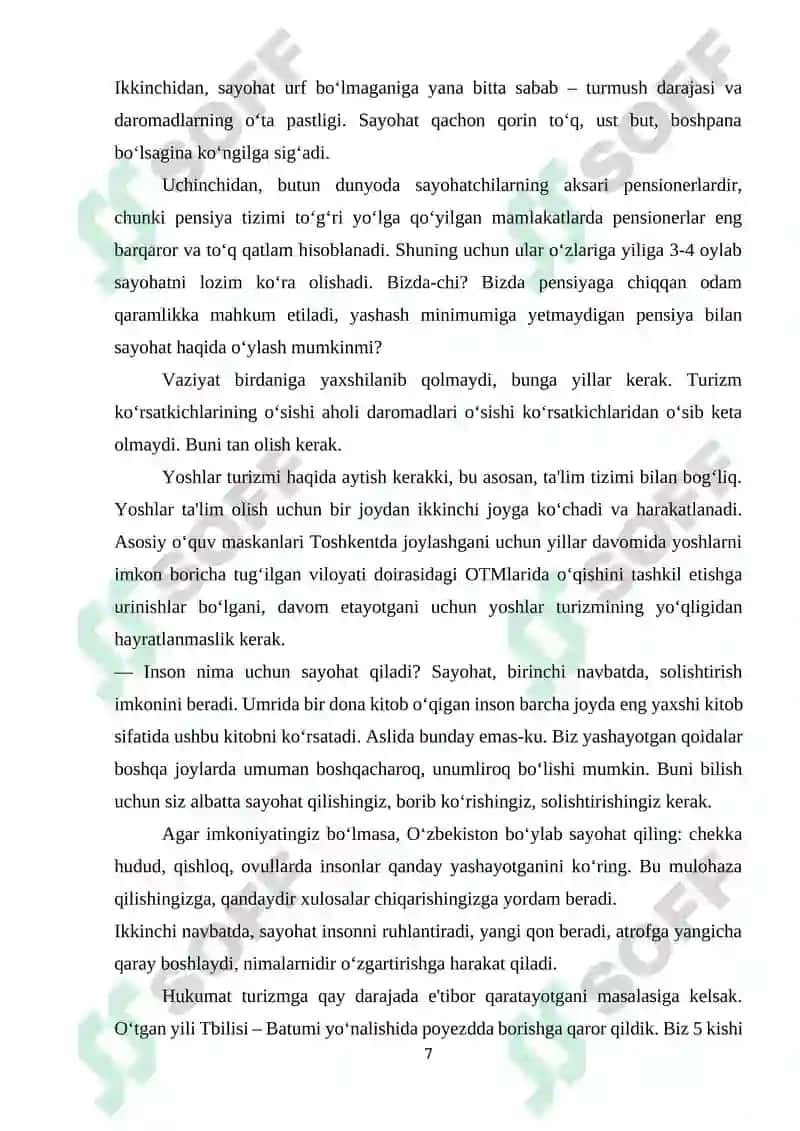 Turizm bozori segmentatsiyasi va maqsadli auditoriya tanlash 7