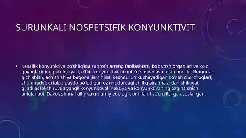 Kon’yunktivitlarnibirdanepidemikavjolishinioldiniolishbo`yichaprofilaktikchoratadbirlar 7