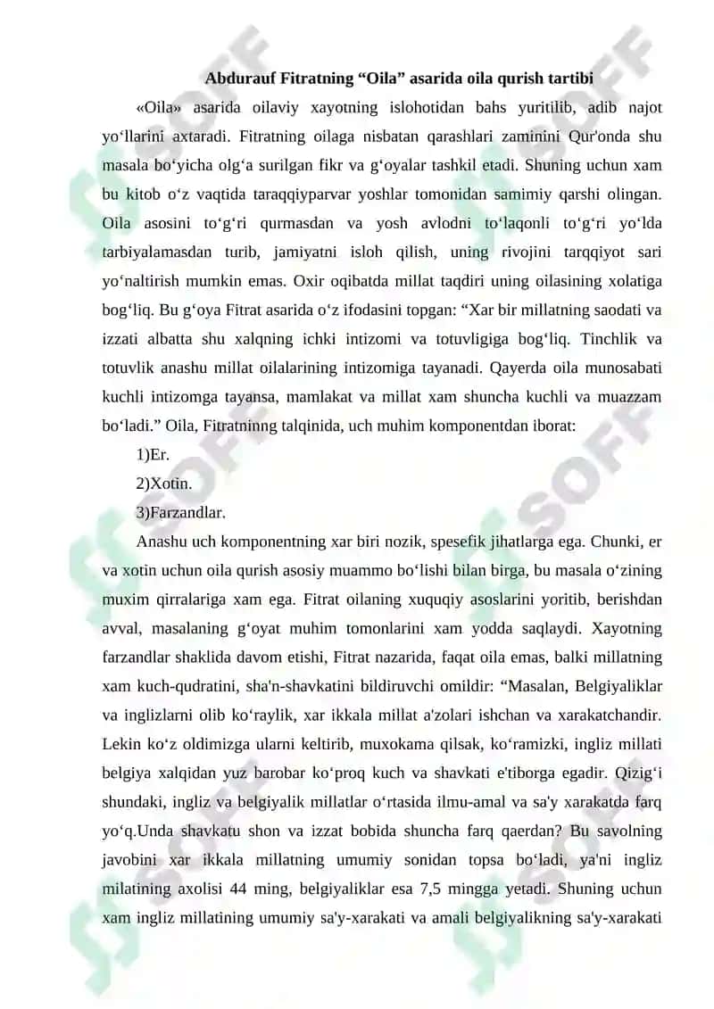 Abdurauf Fitratning “Oila” asarlari 7