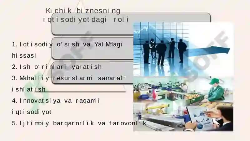 Mintaqalarda tadbirkorlik va kichik biznesning rivojlanishi 7
