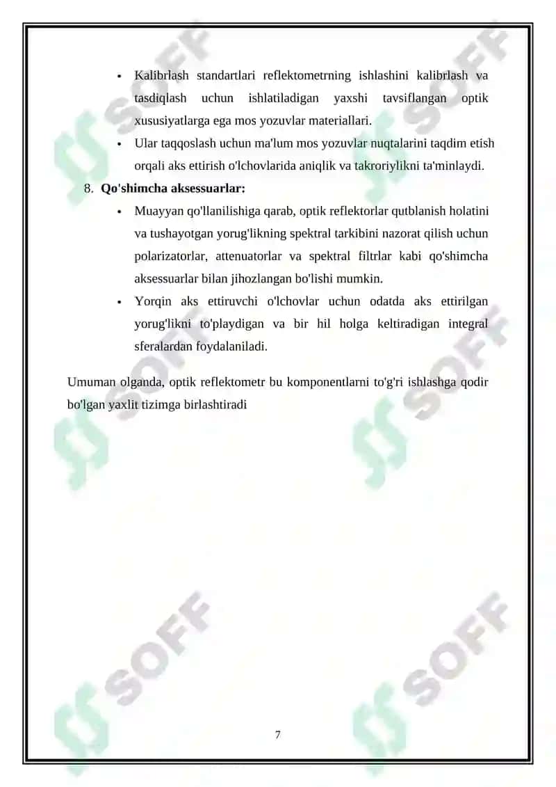 Optik reflektometrning ishlash printsipi 7