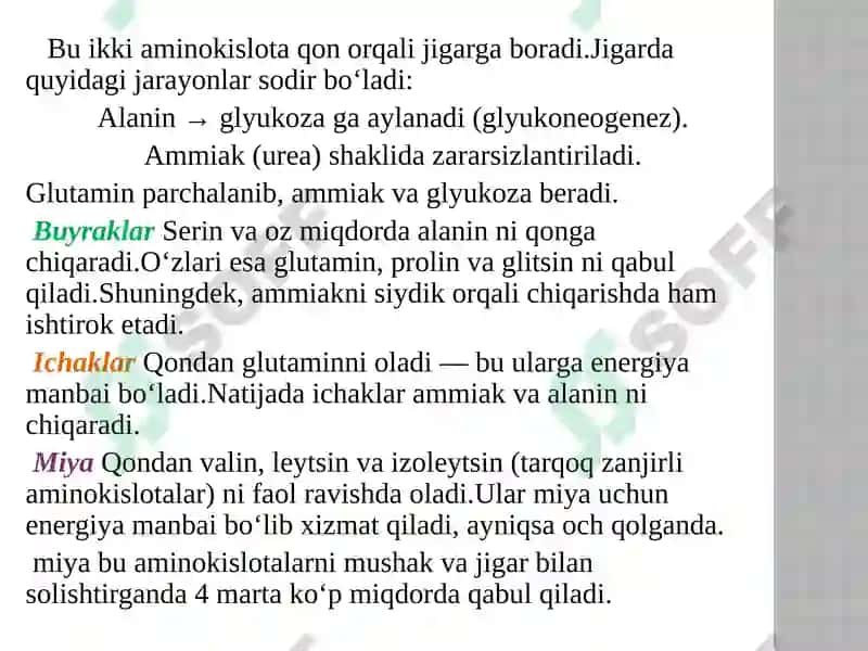 Aminokislotalarning safarbarlanishi 7