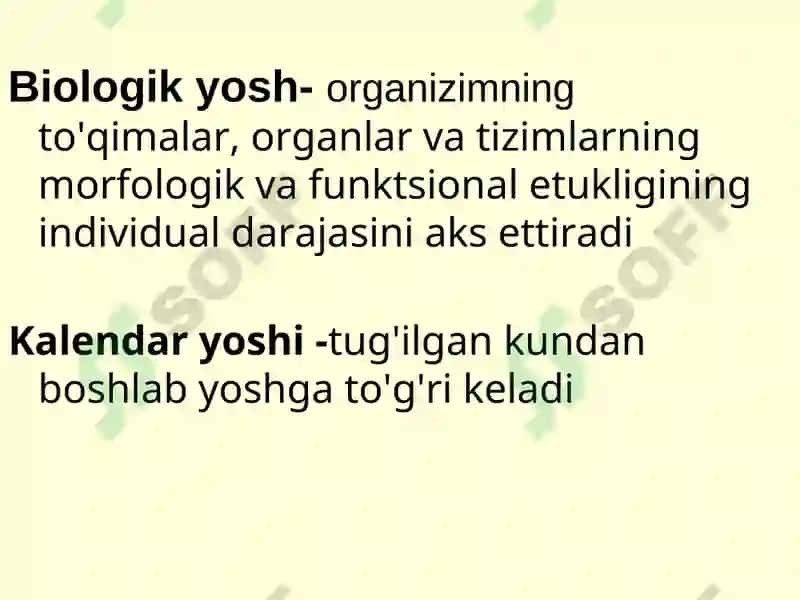 Bolalar va o’smirlar o’sishi va rivojlanishining umumiy qonuniyatlari 7