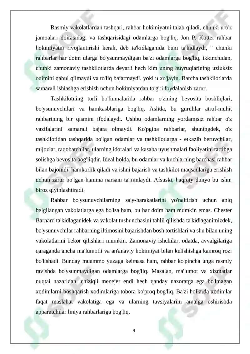 Tashkilot faoliyatida ishlatiladigan kuch va ta'sir turlari 7