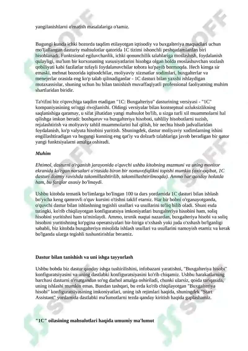 1C buxgalteriya dasturlash tizimidan foydalanish texnologiyasi 7