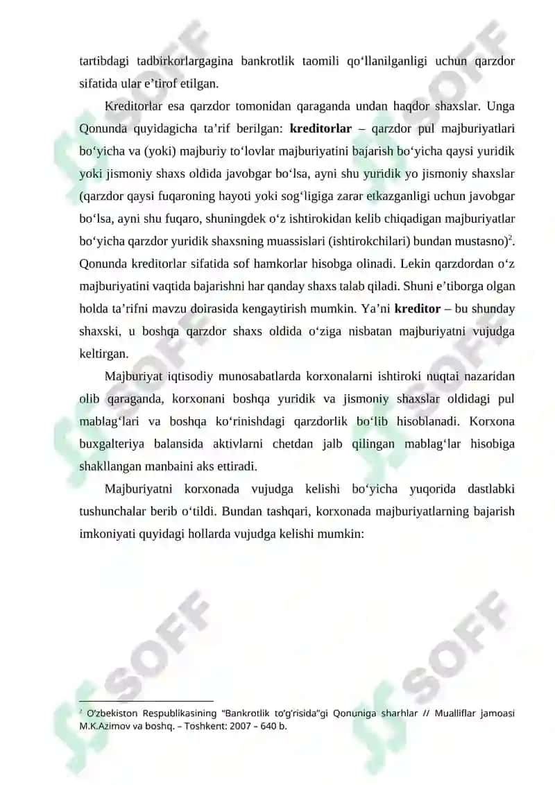 Buxgalteriya balansi moddalarining likvidlilik bo‘yicha turkumlanishi 7