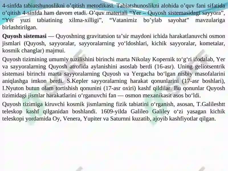 Tabiiy fanlar nazariyasi va metodikasi 7