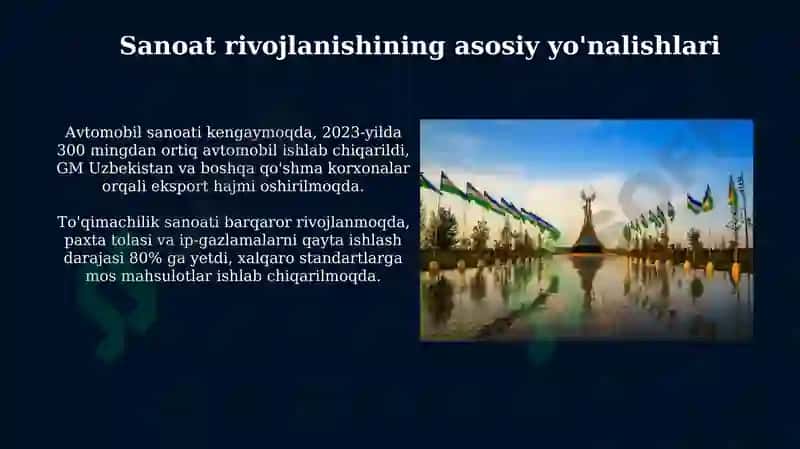 O'ZBEKISTON MUSTAQILLIGI VA IQTISODIY RIVOJLANISH 7