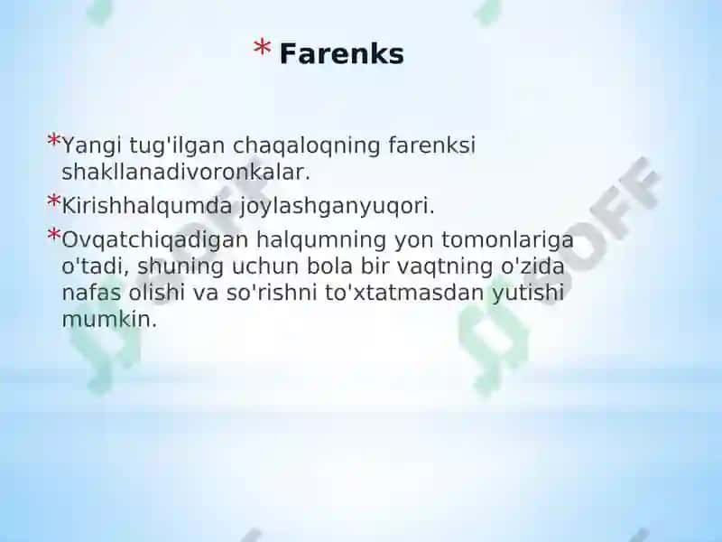 Bolalarda ovqat hazm qilish tizimining anatomik va fiziologik xususiyatlari 7