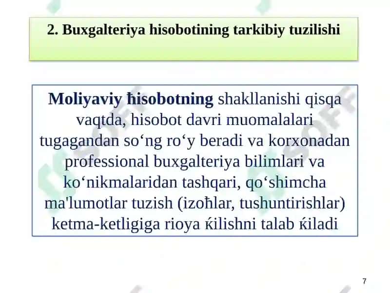 Buxgalteriya hisoboti 7