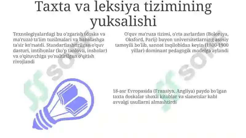 Pedagogik texnologiyaning kelib chiqish tarixi 7