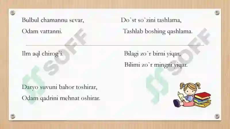 XALQ MAQOLLARI VA TOPISHMOQLARI 7