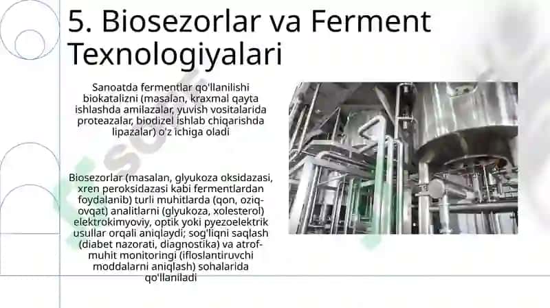 Fermentlar va ulardan ishlab chiqarishda foydalanish 7