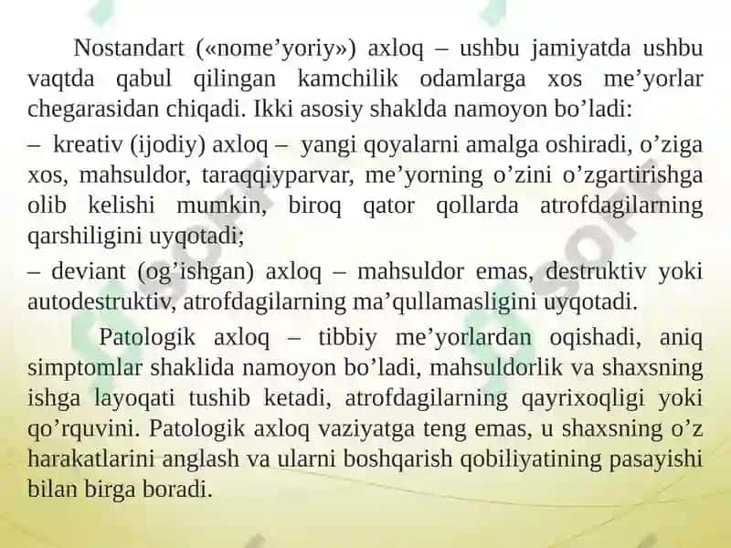 Dezadaptatsiya va uning o'smir xulqi 7