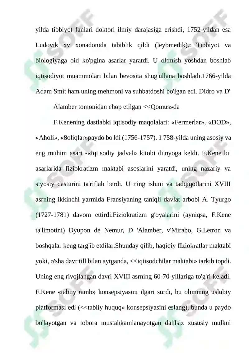F.Kenening iqtisodiy ta’limotlari 7