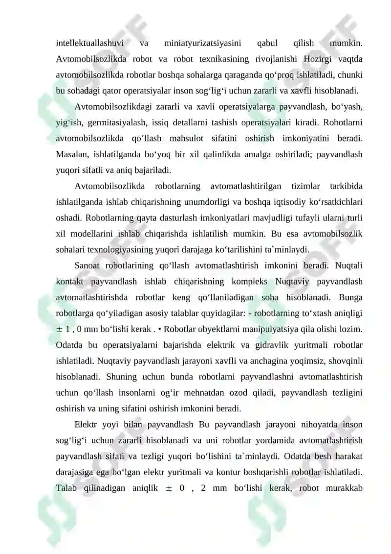 Avtomatlashtirilgan RDB texnologik jihozlari 7