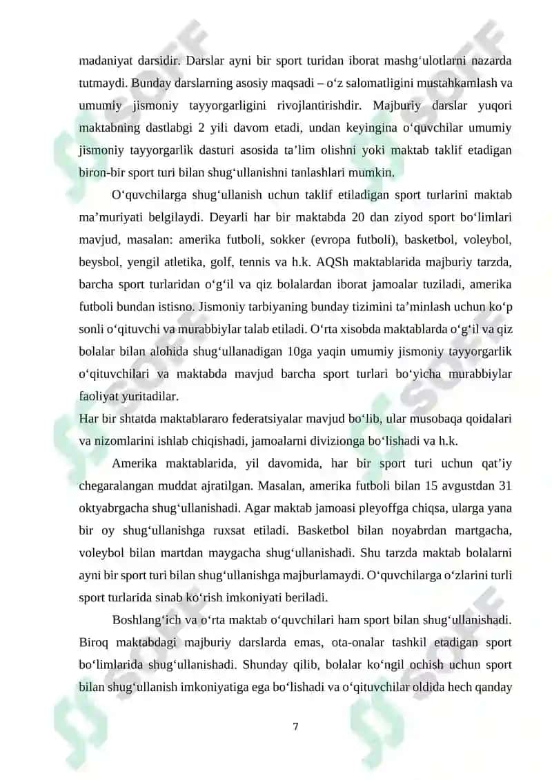 XORIJIY MAMALAKATLARDA JISMONIY TARBIYA VA SPORT ISHLARINI BOSHQARISHNING O`ZIGA XOS XUSUSIYATLARI 7