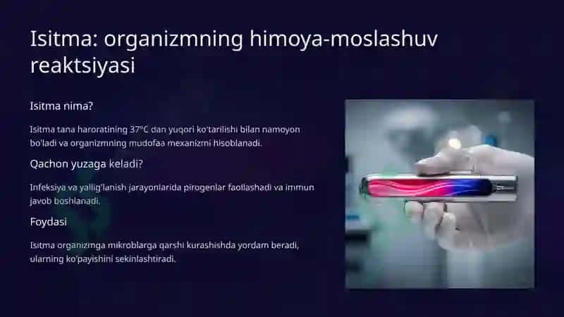 Pirogen moddalar va termoregulyatsiya 7