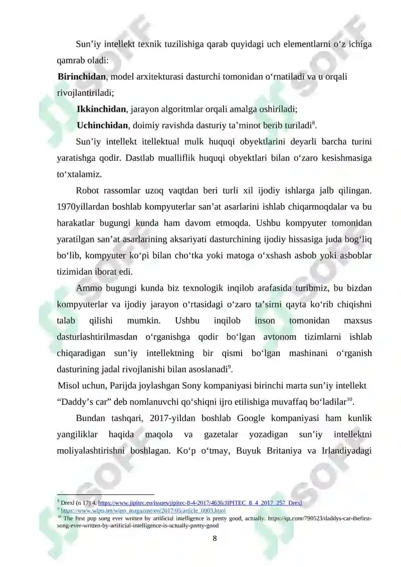 SANOAT MULKIGA BO'LGAN HUQUQ (IXTIRO,FOYDALI MODEL,SANOAT NAMUNASIGA BO'LGAN HUQUQ)NI TARTIBGA SOLISHNI HUSUSIYATLARI 7